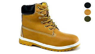 Lace-Up Hiking Boots - 3 Colours & 5 Sizes
