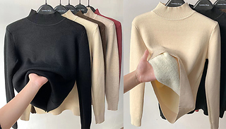 Women's Turtleneck Velvet-Feel Sweater - 7 Colours