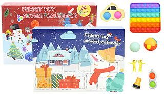 24-Day Fidget Popper & Accessories Advent Calendar - 2 Colours