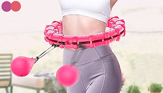 Adjustable Abdominal Waist Fitness Hoop - 4 Sizes & 2 Colours