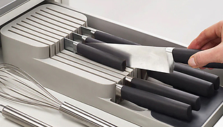 Kitchen Knives Drawer Organising Tray - 2 Colours