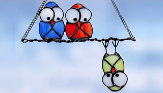Upside-Down Bird Window Hanging Decoration