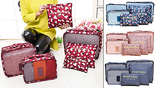 6-Piece Suitcase Organiser Set - 4 Colours