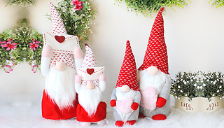 1 or 2 Mr & Mrs Gnome Valentines Decoration - 2 Sizes & Designs