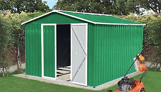 10ft Garden Walk-In Metal Storage Shed