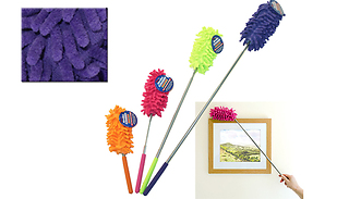 Extendable Microfibre Washable Duster - 4 Colours