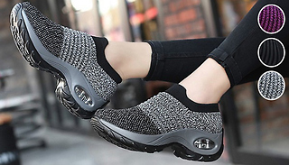Ladies Breathable Platform Trainers - 3 Colours