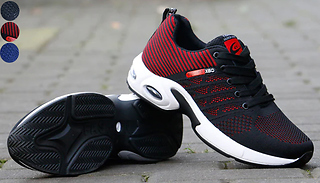 Men's Knitted Cushioned Sneakers - 3 Colours & 6 Sizes