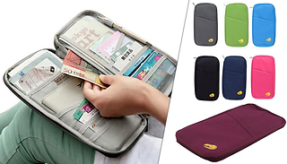 Zip-Up Passport Holder - 7 Colours