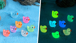 35 or 70 Mini Glow-In-The-Dark Resin Ducks Ornaments