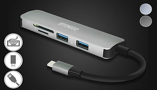 1 or 2 USB Type-C Hub Multi-Port Adaptors - 2 Colours