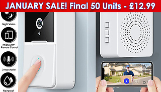 Wireless Video Doorbell with Night Vision & Chime