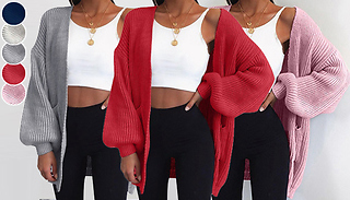 Loose Knitted Cardigan - 5 Colours & 4 Sizes