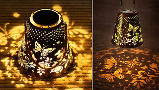 Solar Butterfly Projection Lantern