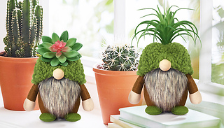Green Garden Faux Plant Gnome