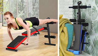 Foldable Adjustable Sit-Up Bench Workout Machine - 2 Colours