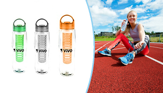 700ml Fruit Infusion Water Bottle - 3 Colours