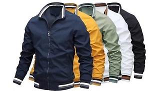 Men's Casual Zipper Jacket - 5 Colours & 6 Sizes