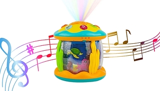 Ocean-Themed Rotating Music Projector Baby Sensory Toy - 2 Designs 