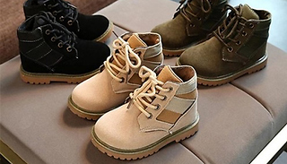 Kids' Fashion Faux-Leather Winter Boots - 3 Colours & 5 Sizes
