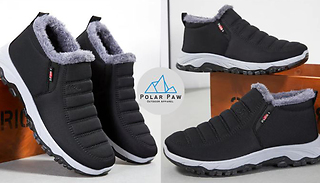 PolarPaw Unisex Non-Slip Fleece Lined Winter Boots - 12 Sizes