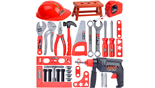 29-Piece Kids' Electric Drill & Builder Tool Set