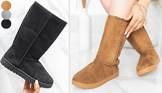 Faux Suede Classic Tall Thermal Boots - 3 Colours & 7 Sizes