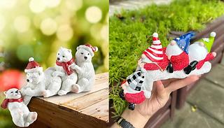 Christmas Decorative Shelf Statue - 2 Styles