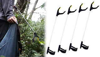 4x Long-Reach Litter Picker Tools