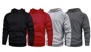 Men's Overhead Pocket Hoodie - 4 Colours & 5 Sizes