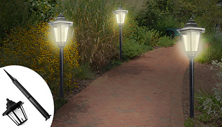 Solar-Powered LED Garden Lamp