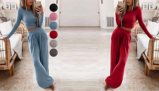 Two-Piece Casual Loungewear Set - 6 Colours & 6 Sizes