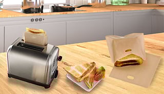 Reusable Non-Stick Toaster Bags - 2 Sizes