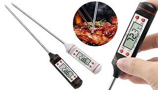 Digital Stainless Steel Meat Thermometer - 2 Colours