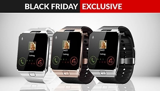 9-in-1 Touch Smartwatch with Heart Monitor & HD Cam - 4 Colours
