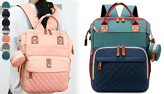 Large Capacity Waterproof Multifunction Nappy Bag - 7 Colours