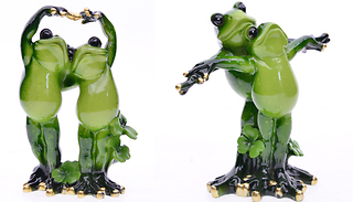 Frog Couple Resin Garden Ornament
