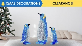 Christmas Decoration Acrylic LED Penguin Light - 4 Options
