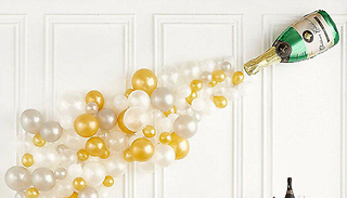 42-Piece Champagne Bottle Balloons Party Decoration