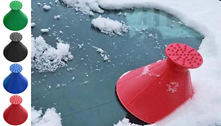 1 or 2 Magic Cone Car Windshield Ice Scrapers - 4 Colours