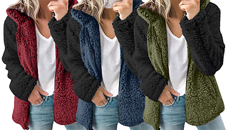 Women's Plush Hoodies Sweatshirt - 7 Sizes & 5 Colours
