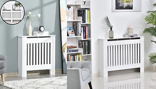 HOMCOM MDF Slatted Radiator Cover - 3 Sizes
