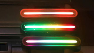 1 or 2 LED Smart Clip Light Car Air Diffusers