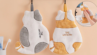 Microfibre Cat Hand Towel - 2 Colours