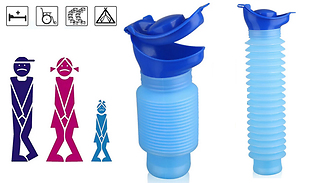 Travel Compactable Emergency Urinal Bottle