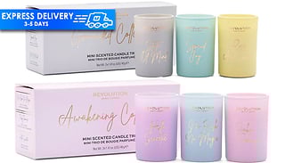 Revolution Beauty Scented Candle Trio Set - 3 Scents