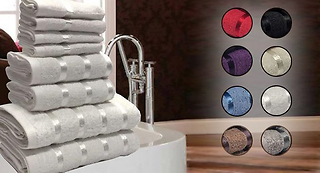 8-Piece Egyptian Cotton Towel Set - 9 Colours