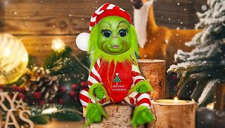 Plush Green Christmas Monster Doll