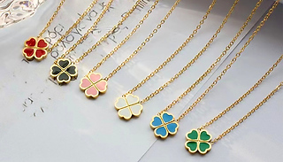 Outdoor Clover Shaped Necklace - 6 Colours