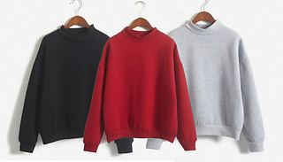 Women's Thick Round Neck Sweater - 3 Colours